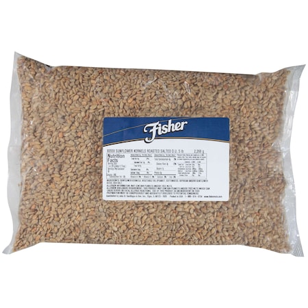 Fisher Fisher Roasted Salted Sunflower Kernels 5lbs 80559